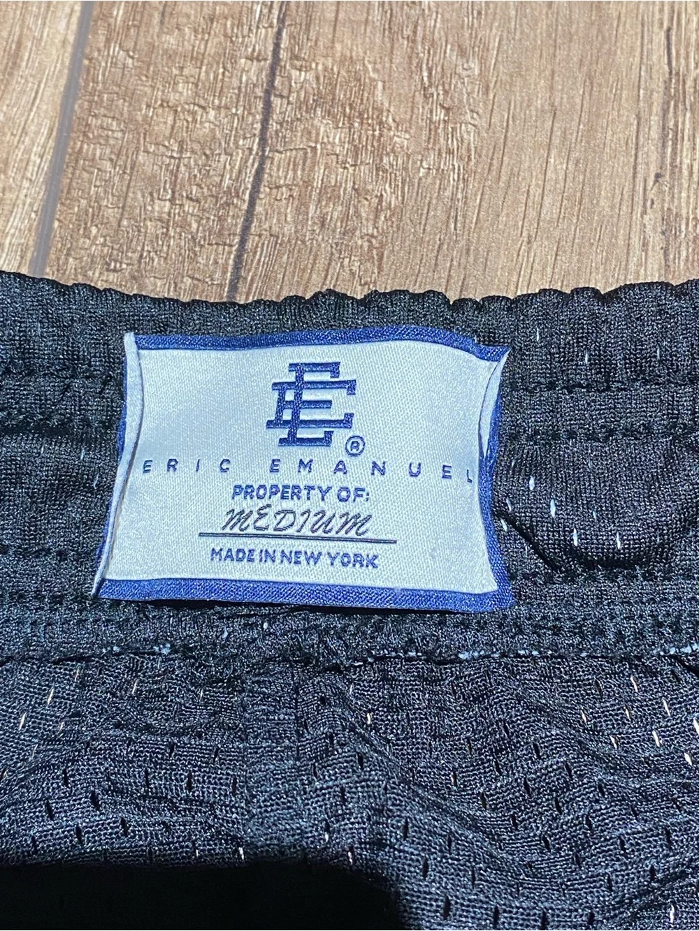 Eric Emanuel EE Black Bones Athletic Mesh Shorts Brand New